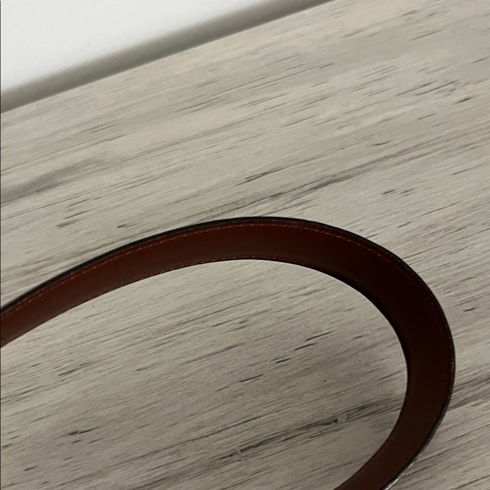 Coach Brown Leather Belt with Gold Buckle - Picture 10 of 11